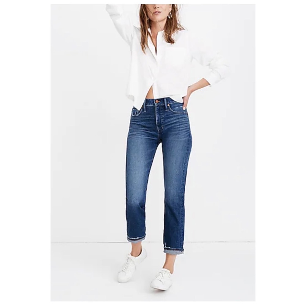 Madewell Women’s Sz 28 High Rise Classic Straight Leg Selvage Denim Jeans
